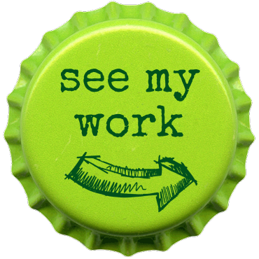 lime green bottle cap