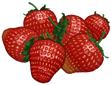 webkinz art of a pile of six strawberries